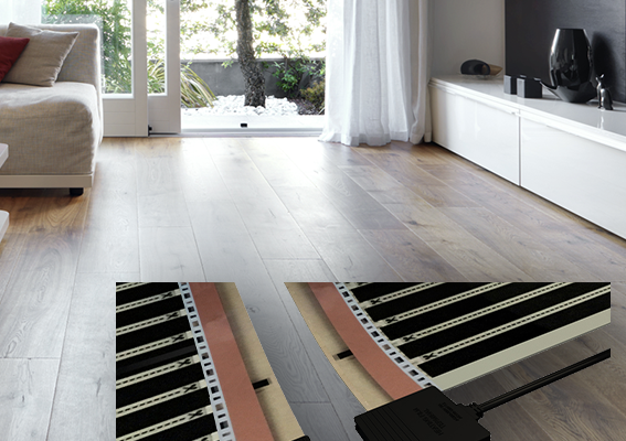 HexHeat Plug and Play is an intuitive ready made assembly in-floor heating system